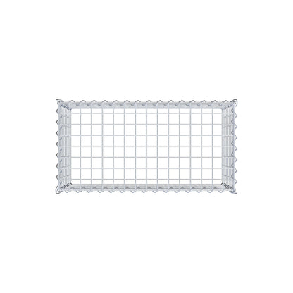 Grown-on gabion type 3 80 cm x 40 cm x 40 cm (L x H x D), mesh size 5 cm x 5 cm, spiral
