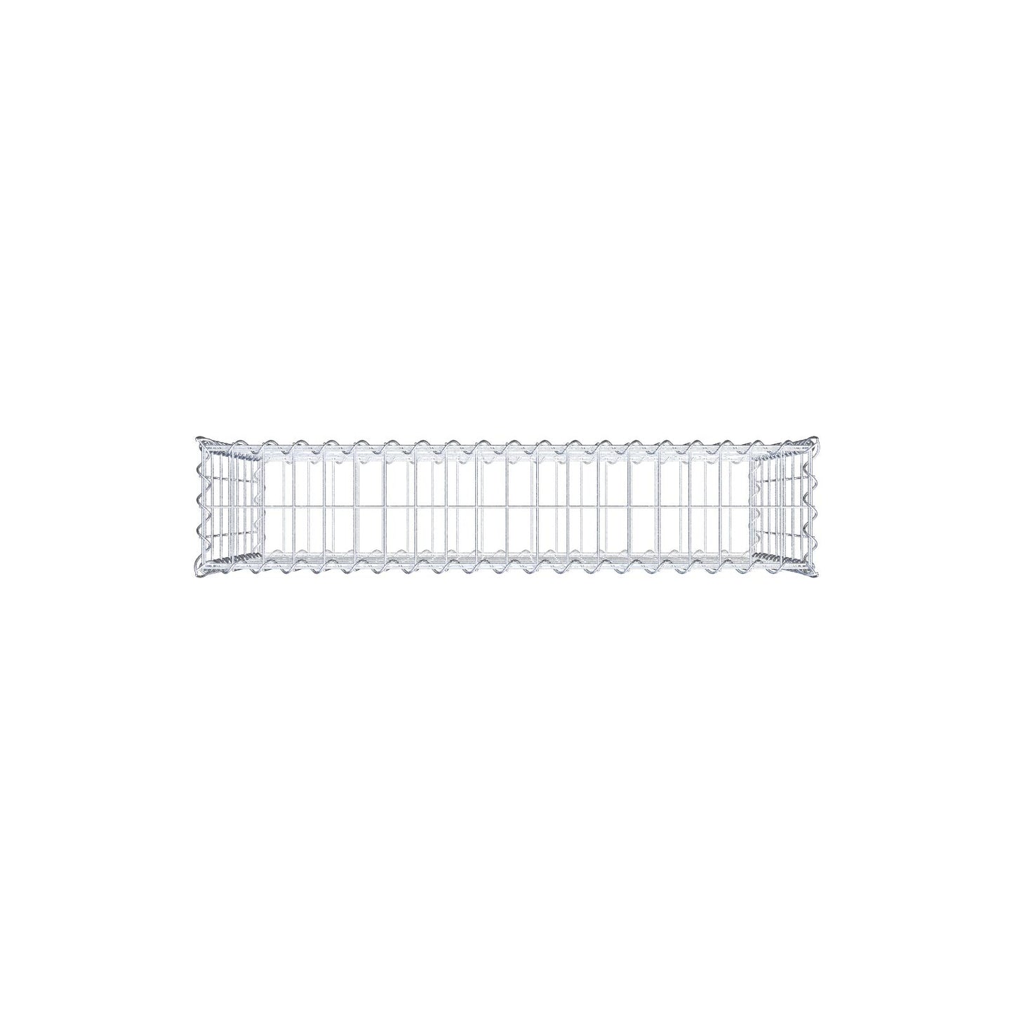 Gabione 100 cm x 70 cm x 20 cm (L x H x T), Maschenweite 5 cm x 10 cm, Spirale