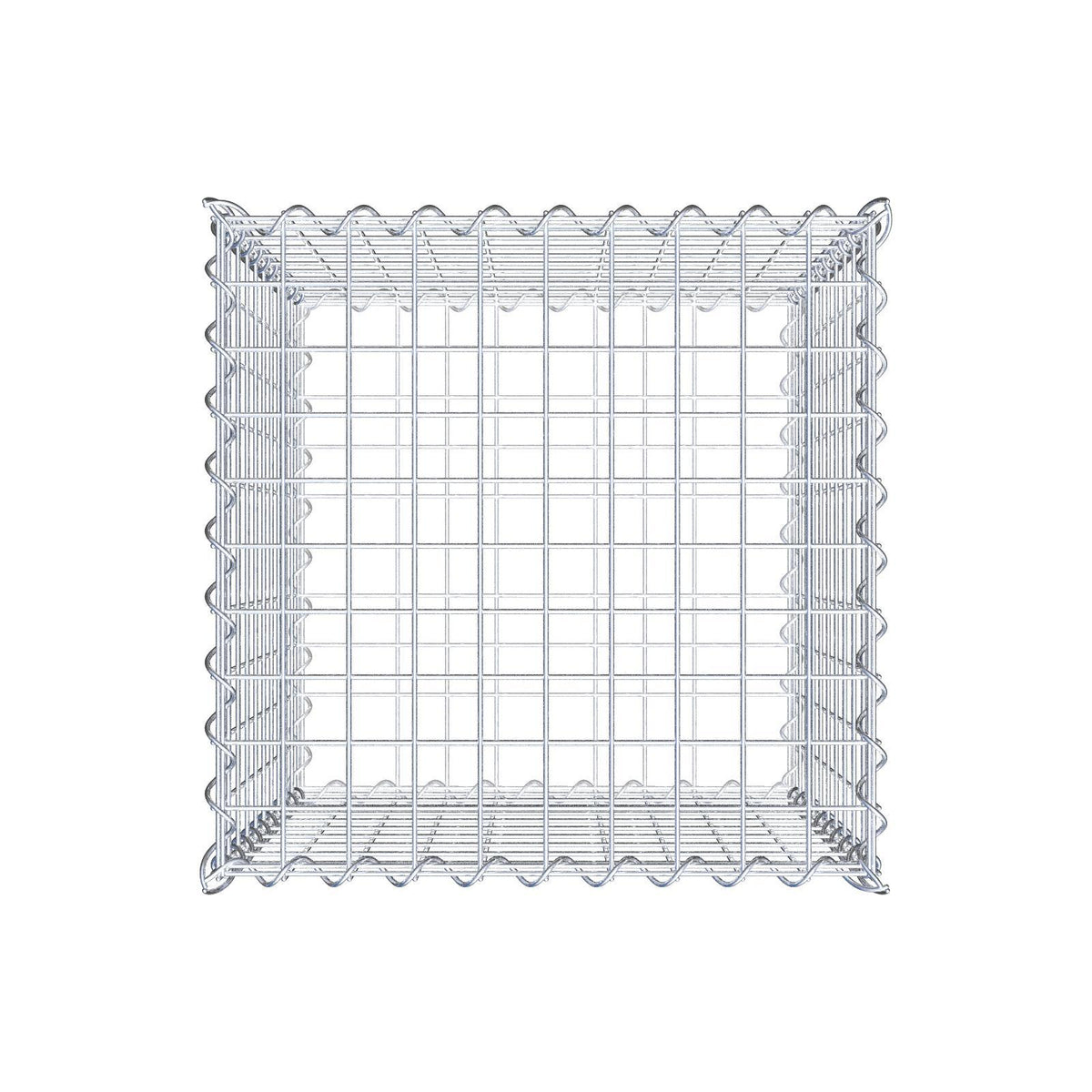Gabion 50 cm x 50 cm x 50 cm (L x H x D), maskestørrelse 5 cm x 5 cm, spiral