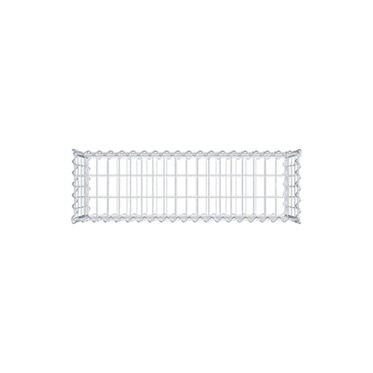 Gabione 100 cm x 40 cm x 30 cm (L x H x T), Maschenweite 5 cm x 10 cm, Spirale