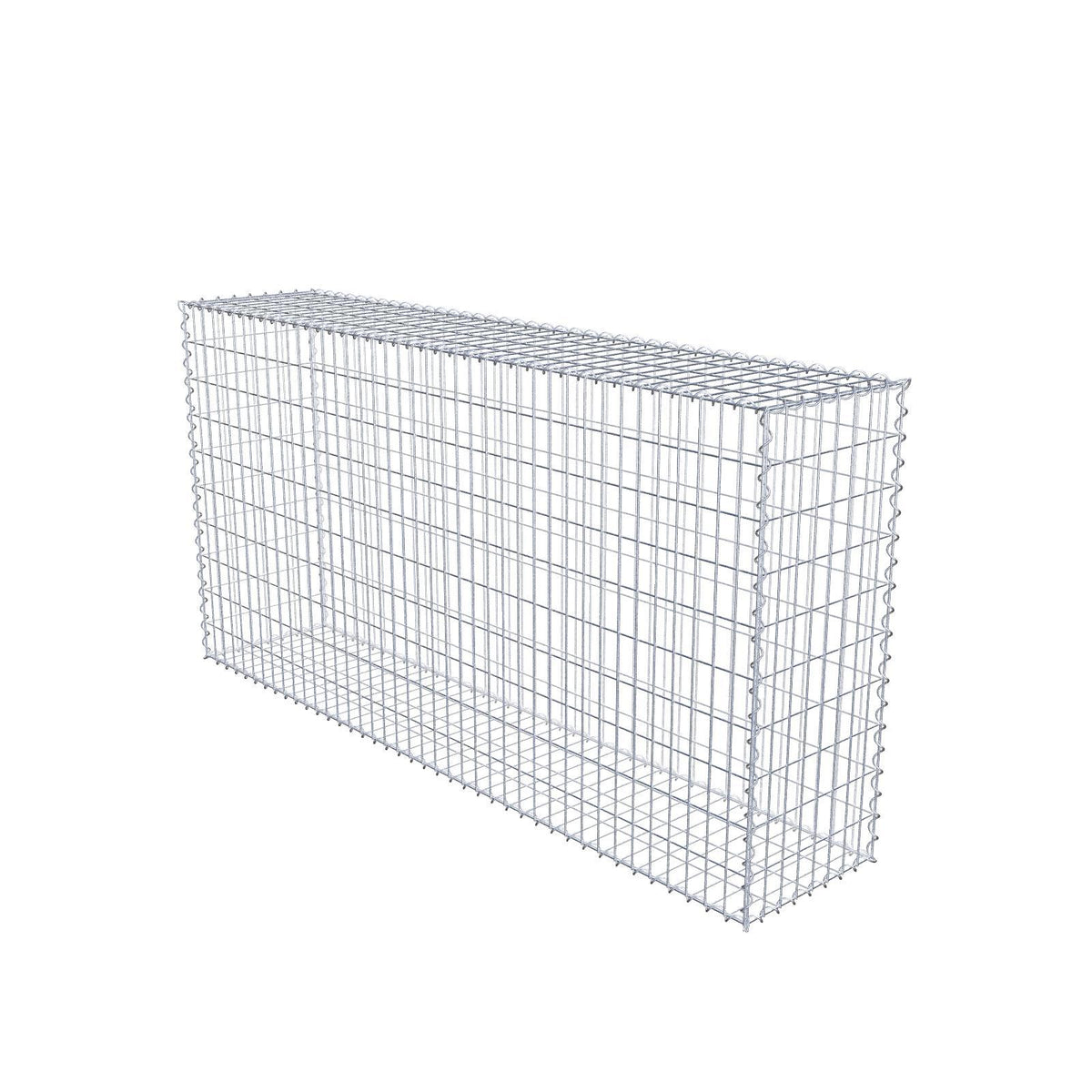 Gabion 200 cm x 100 cm x 40 cm (L x H x D), maskstorlek 5 cm x 10 cm, spiral