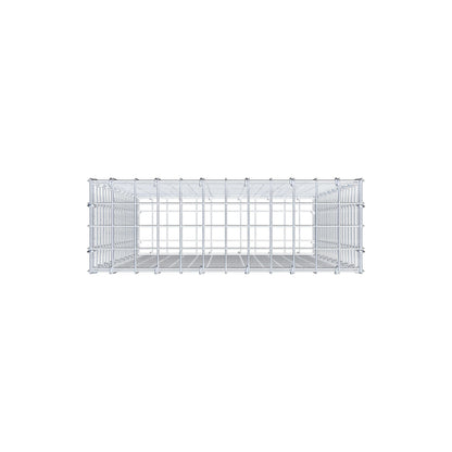 Gabbione 100 cm x 60 cm x 20 cm (L x H x P), maglia 5 cm x 5 cm, anello a C