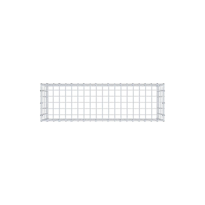 Typ 3 påbyggnadsgabion 100 cm x 40 cm x 30 cm (L x H x D), maskstorlek 5 cm x 10 cm, C-ring