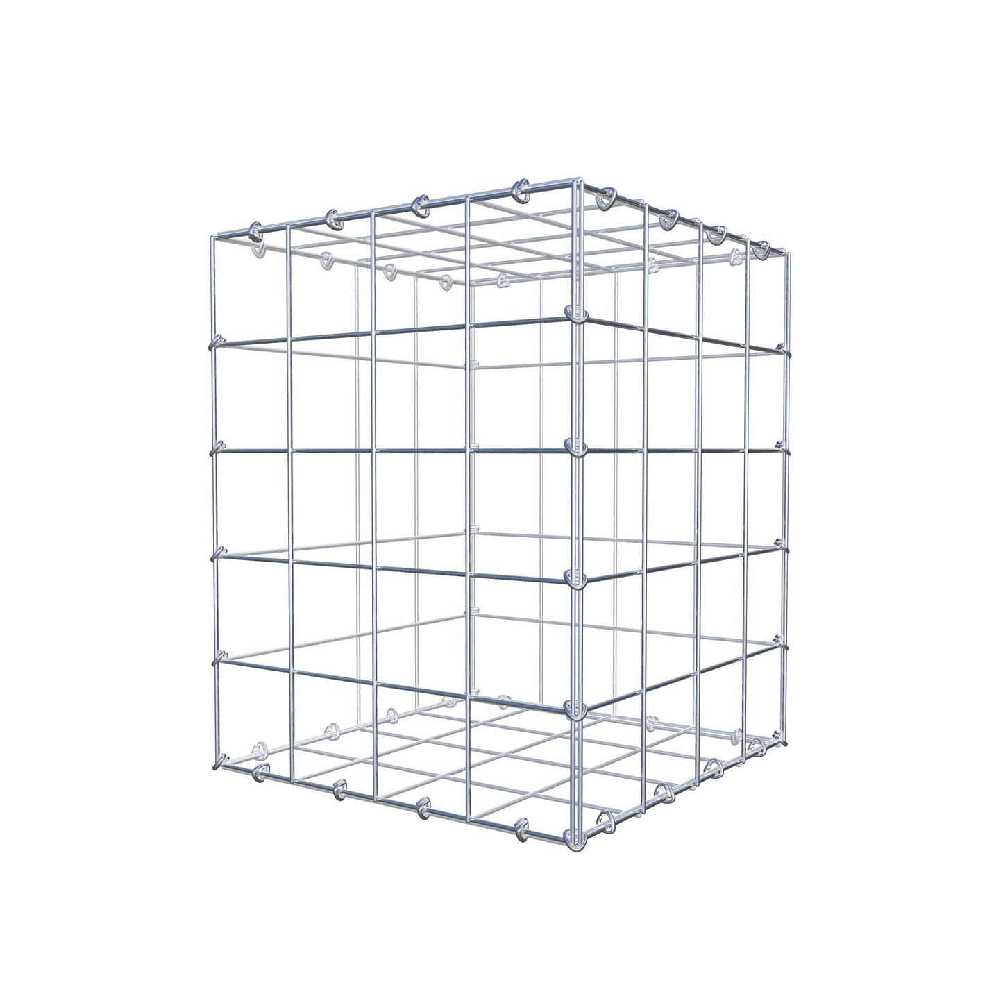 Gabião 50 cm x 40 cm x 40 cm (C x A x P), malhagem 10 cm x 10 cm, anel C