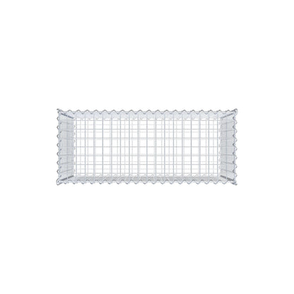 Gabion 100 cm x 60 cm x 40 cm (L x H x P), mailles 5 cm x 5 cm, spirale