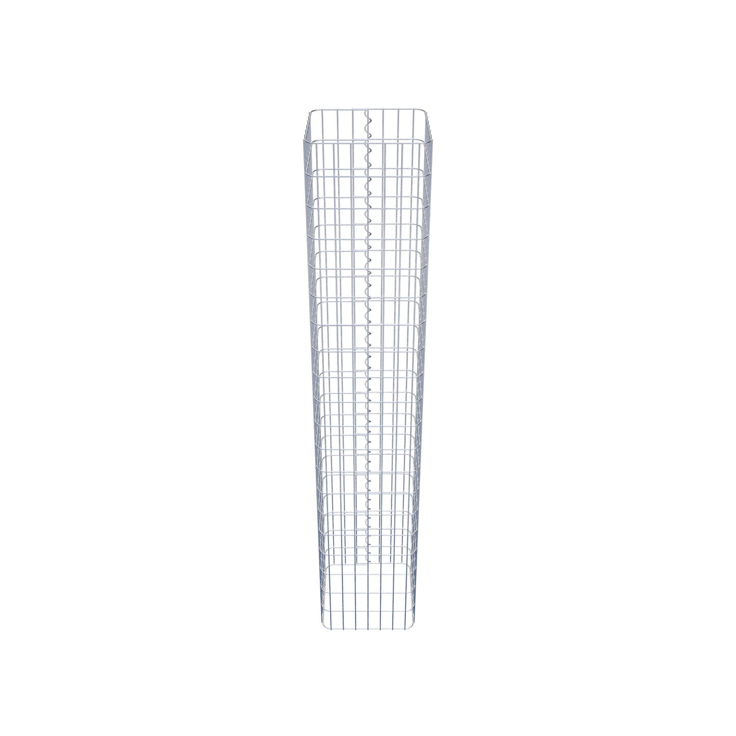 Gabionpelare, kantig 37 cm x 37 cm, 200 cm hög, MW 5 cm x 10 cm
