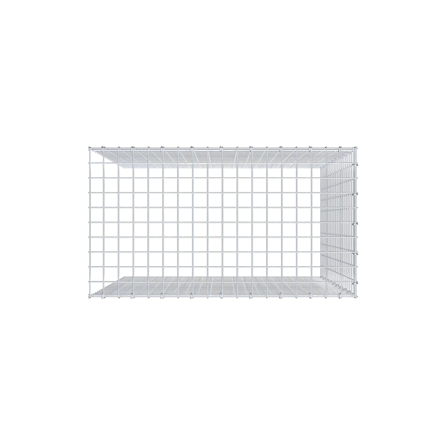 Anbaugabione Typ 4 100 cm x 90 cm x 50 cm (L x H x T), Maschenweite 5 cm x 5 cm, C-Ring