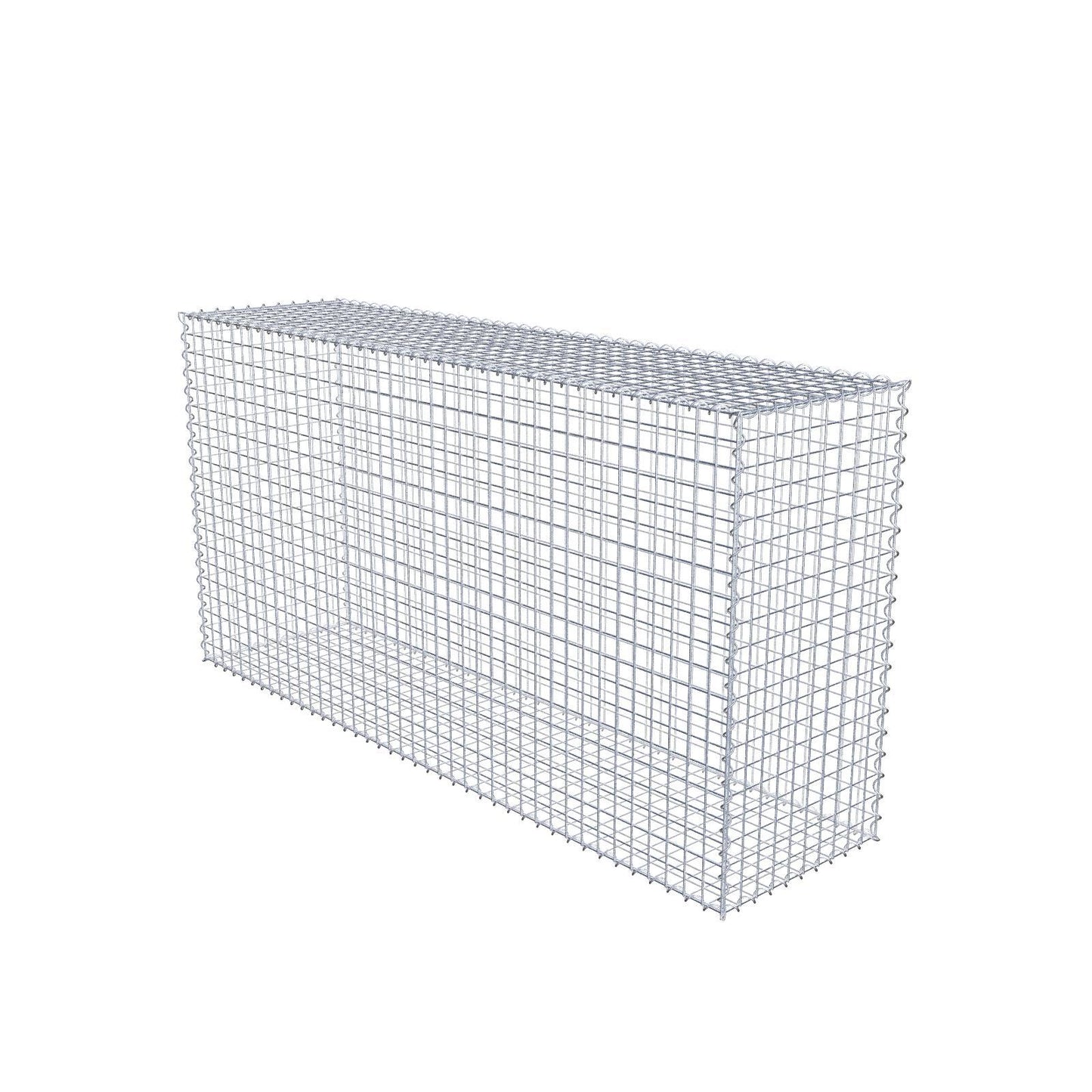 Gavión 200 cm x 100 cm x 50 cm (largo x alto x fondo), malla 5 cm x 5 cm, en espiral