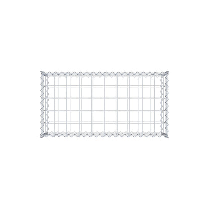 Gabion 100 cm x 30 cm x 50 cm (L x H x D), maskstorlek 10 cm x 10 cm, spiral