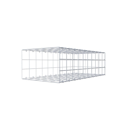 Typ 2 påbyggnadsgabion 100 cm x 30 cm x 50 cm (L x H x D), maskstorlek 10 cm x 10 cm, C-ring