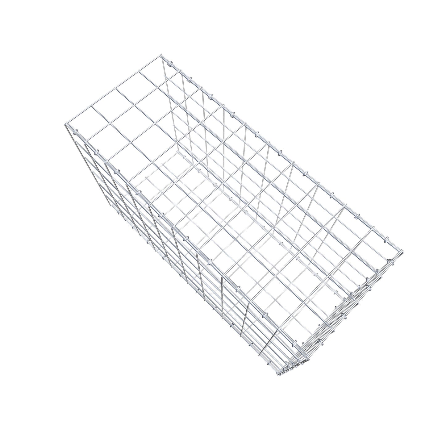 Gavión complementario de tipo 2 100 cm x 60 cm x 40 cm (L x A x P), malla 10 cm x 10 cm, anillo en C