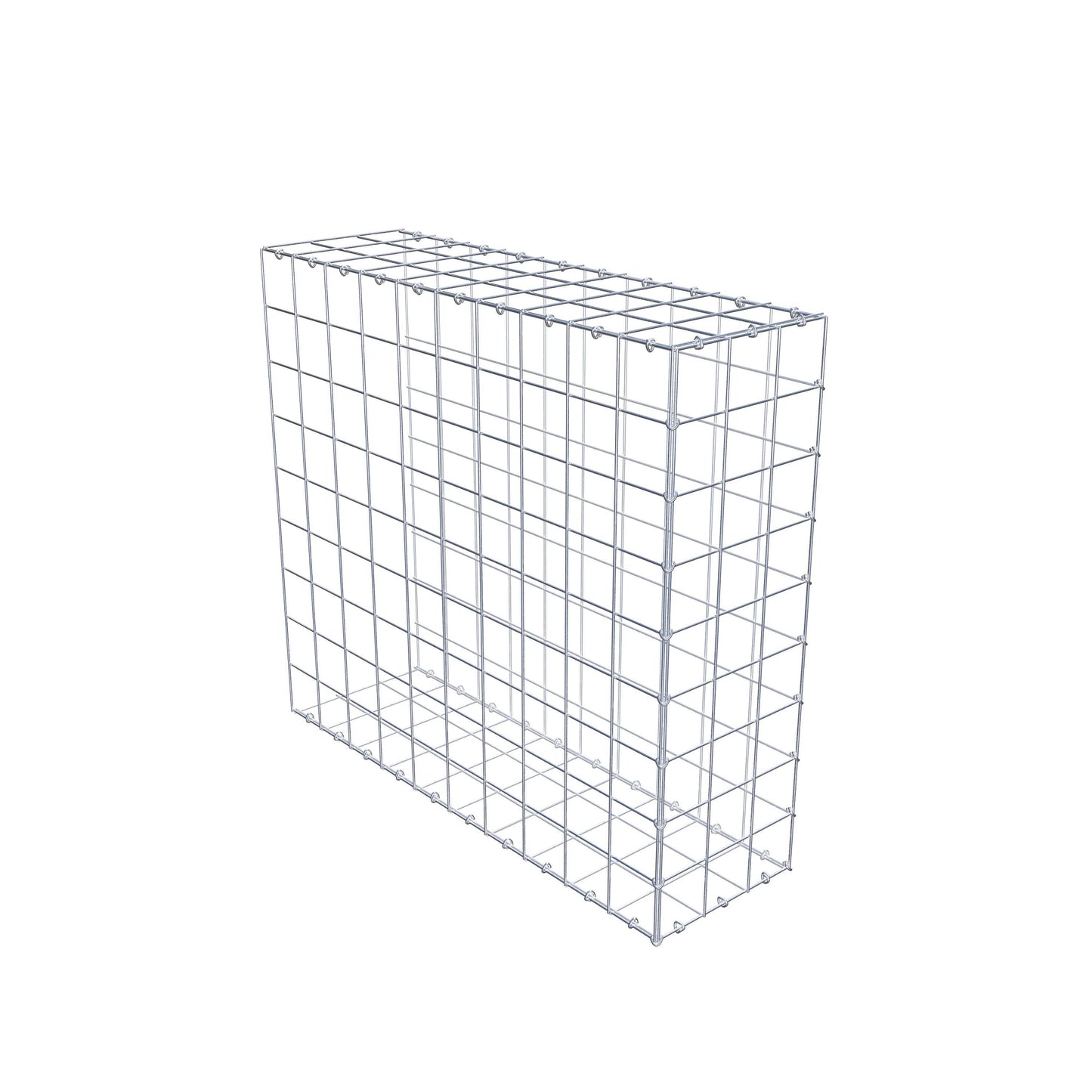 Gavión complementario de tipo 2 100 cm x 90 cm x 30 cm (L x A x P), malla 10 cm x 10 cm, anillo en C
