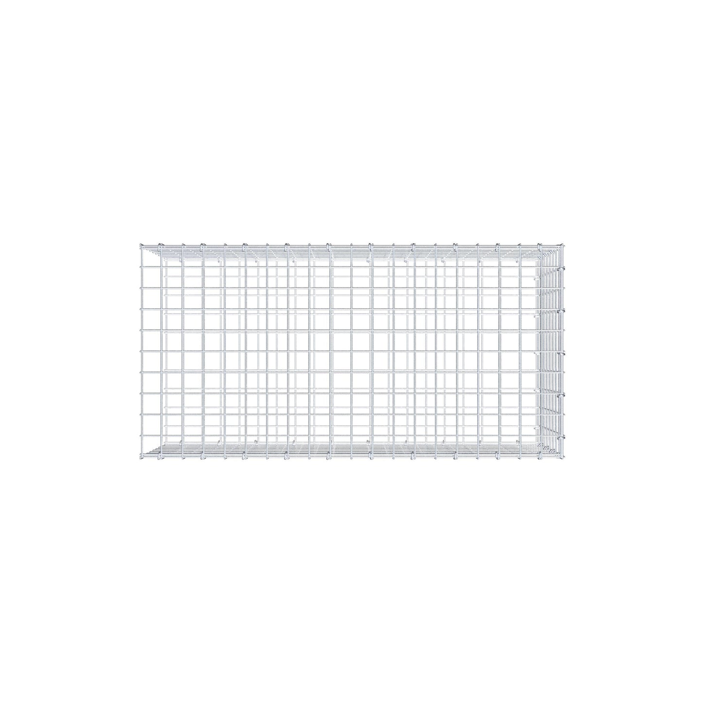 Tilläggspåle typ 2 100 cm x 40 cm x 50 cm (L x H x D), maskstorlek 5 cm x 5 cm, C-ring