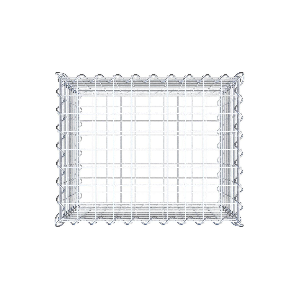 Gabion 50 cm x 40 cm x 40 cm (L x H x D), maskstorlek 5 cm x 5 cm, spiral