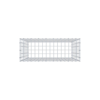 Mounted gabion type 3 100 cm x 80 cm x 30 cm (L x H x D), mesh size 5 cm x 10 cm, C-ring