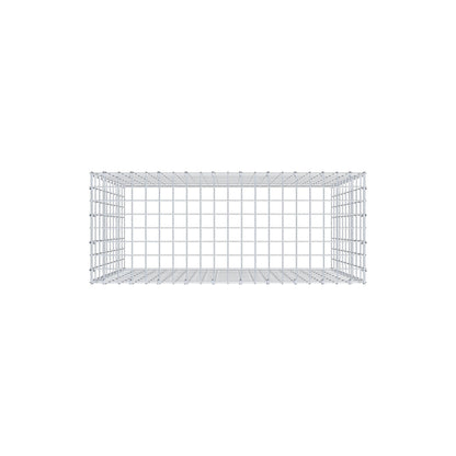 Gabbione aggiuntivo di tipo 3 100 cm x 100 cm x 40 cm (L x H x P), maglia 5 cm x 10 cm, anello a C