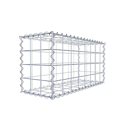 Gabion 80 cm x 40 cm x 30 cm (L x H x D), maskstorlek 10 cm x 10 cm, spiral