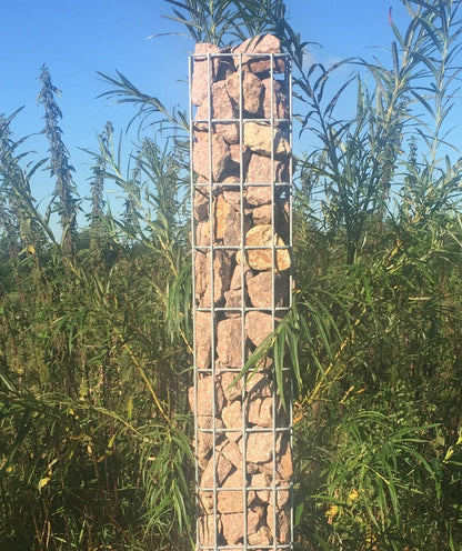 Columna de gaviones 17 x 17 cm, cuadrado MW 5 x 10 cm