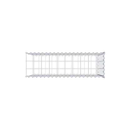 Opvokset gabion type 2 100 cm x 60 cm x 30 cm (L x H x D), maskestørrelse 10 cm x 10 cm, spiral