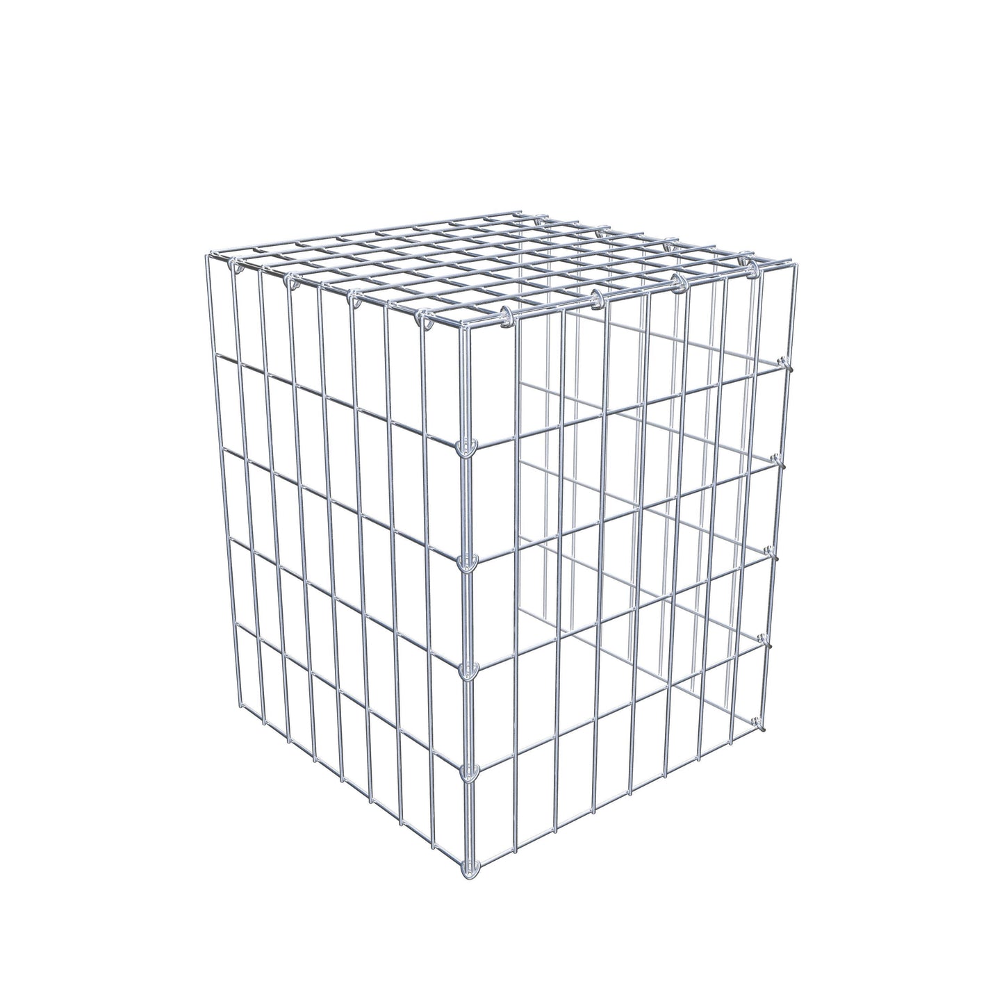 Gabião tipo 4 50 cm x 40 cm x 40 cm (C x A x P), malhagem 5 cm x 10 cm, anel C