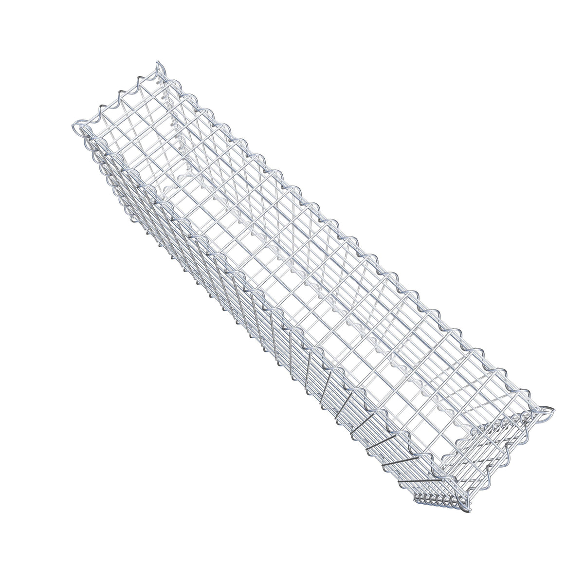 Gabion 100 cm x 40 cm x 20 cm (L x H x D), mesh size 5 cm x 5 cm, spiral