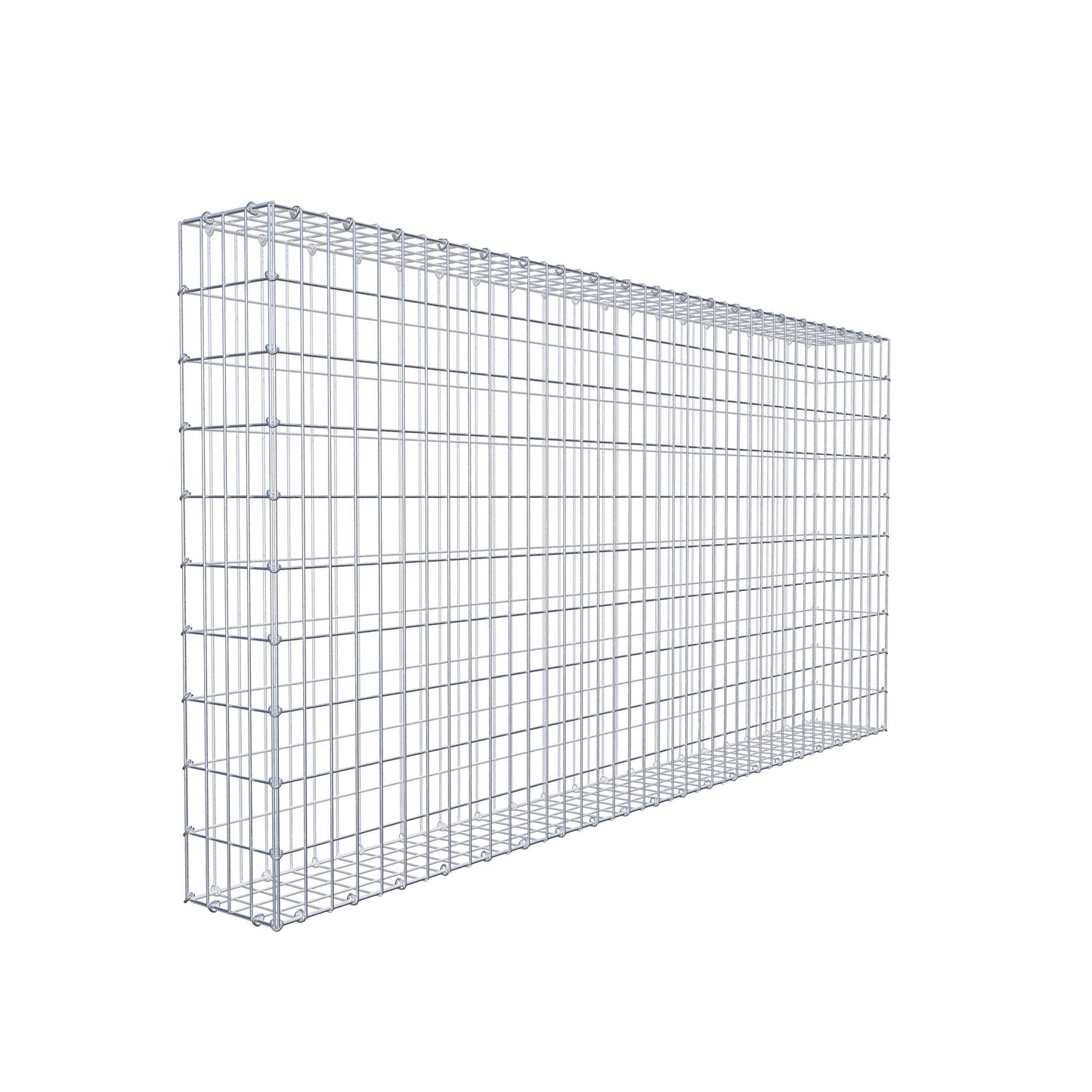 Gabião 200 cm x 100 cm x 20 cm (C x A x P), malhagem 5 cm x 10 cm, anel C