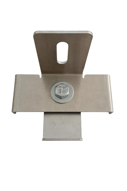 Grampo com suporte de vedação Malha 10 x 10 cm, alumínio