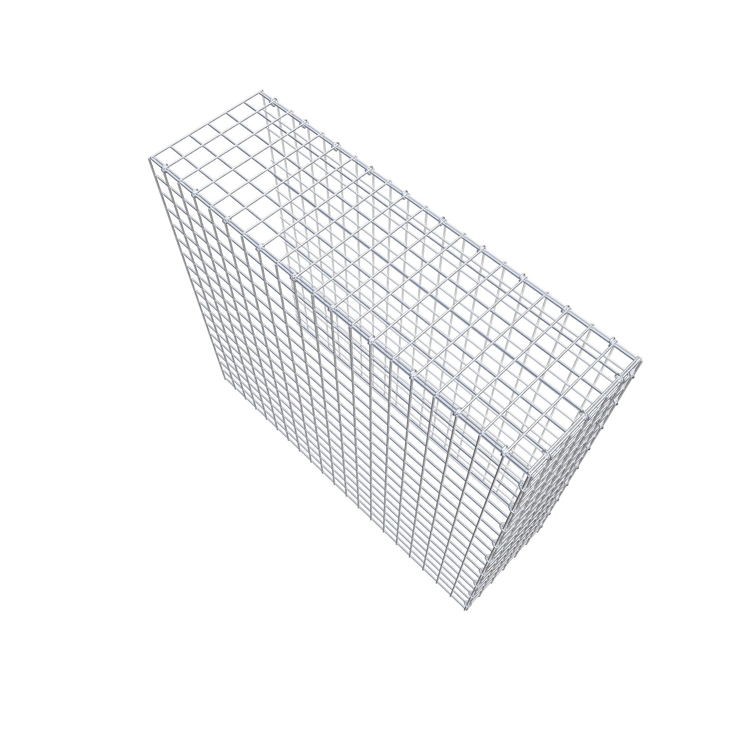 Monteret gabion type 4 100 cm x 90 cm x 30 cm (L x H x D), maskestørrelse 5 cm x 5 cm, C-ring