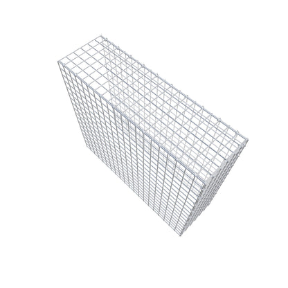 Monteret gabion type 4 100 cm x 90 cm x 30 cm (L x H x D), maskestørrelse 5 cm x 5 cm, C-ring