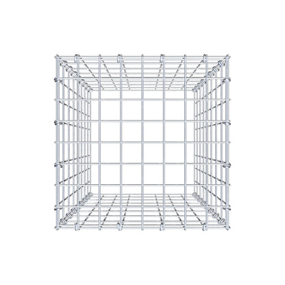 Monteret gabion type 3 80 cm x 40 cm x 40 cm (L x H x D), maskestørrelse 5 cm x 10 cm, C-ring