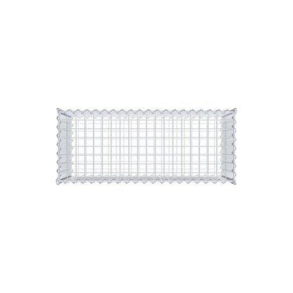 Gabion 100 cm x 50 cm x 40 cm (L x H x P), mailles 5 cm x 5 cm, spirale