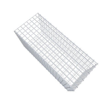 Typ 2 påbyggnadsgabion 100 cm x 50 cm x 40 cm (L x H x D), maskstorlek 5 cm x 5 cm, C-ring