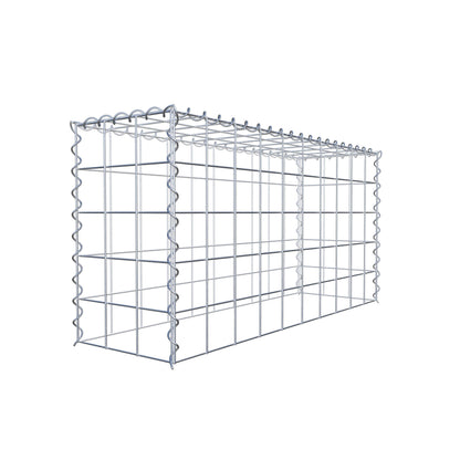 Gabião tipo 3 100 cm x 50 cm x 30 cm (C x A x P), malhagem 10 cm x 10 cm, espiral