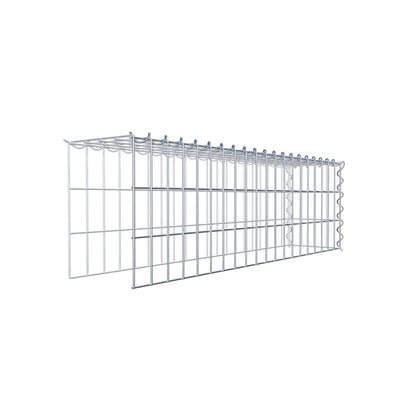 Grown-on gabion type 4 100 cm x 30 cm x 20 cm (L x H x D), mesh size 5 cm x 10 cm, spiral
