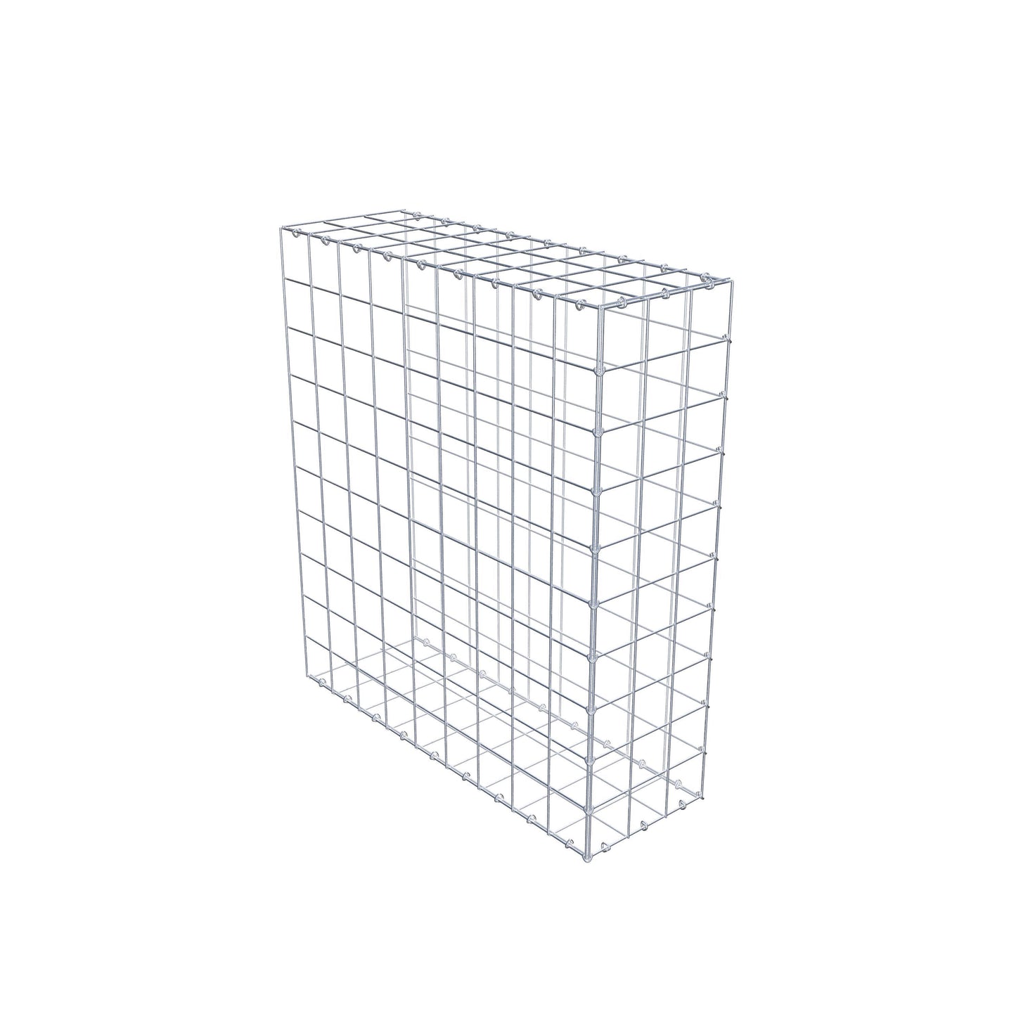 Gavión complementario de tipo 2 100 cm x 90 cm x 30 cm (L x A x P), malla 10 cm x 10 cm, anillo en C