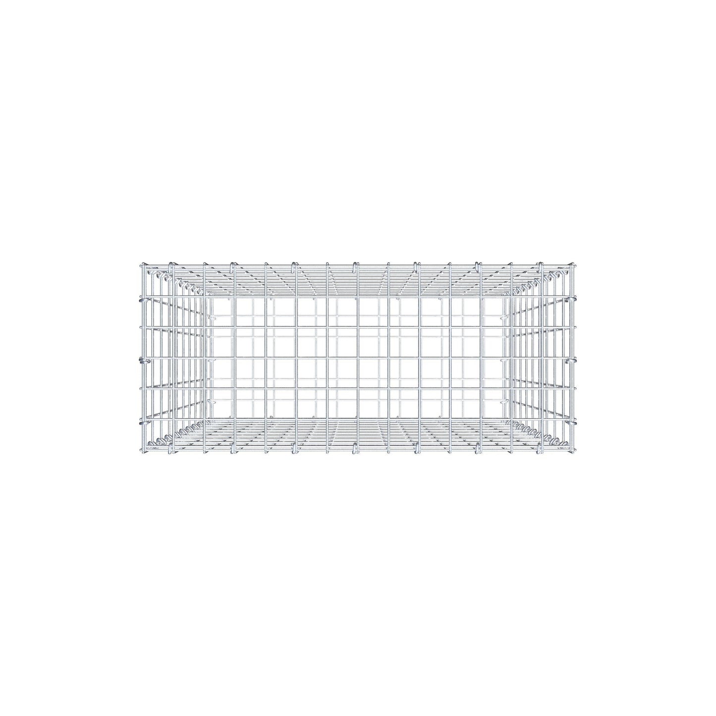 Gabione 100 cm x 70 cm x 30 cm (L x H x T), Maschenweite 5 cm x 10 cm, C-Ring