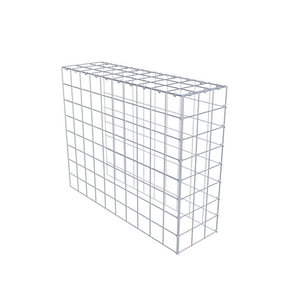 Monteret gabion type 4 100 cm x 80 cm x 30 cm (L x H x D), maskestørrelse 10 cm x 10 cm, C-ring