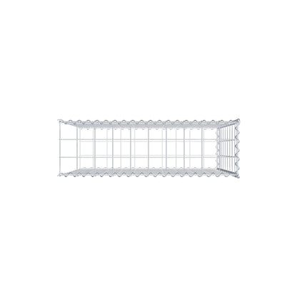 Gabion rapporté type 2 100 cm x 90 cm x 30 cm (L x H x P), mailles 10 cm x 10 cm, spirale