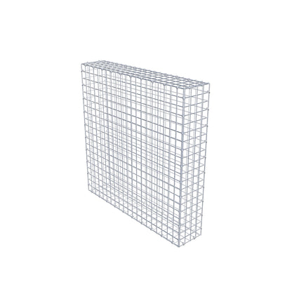 Gavión 100 cm x 100 cm x 20 cm (L x A x P), malla 5 cm x 5 cm, anillo en C