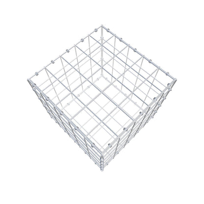 Gabion 50 cm x 50 cm x 50 cm (L x H x D), maskestørrelse 10 x 10 cm, spiralring