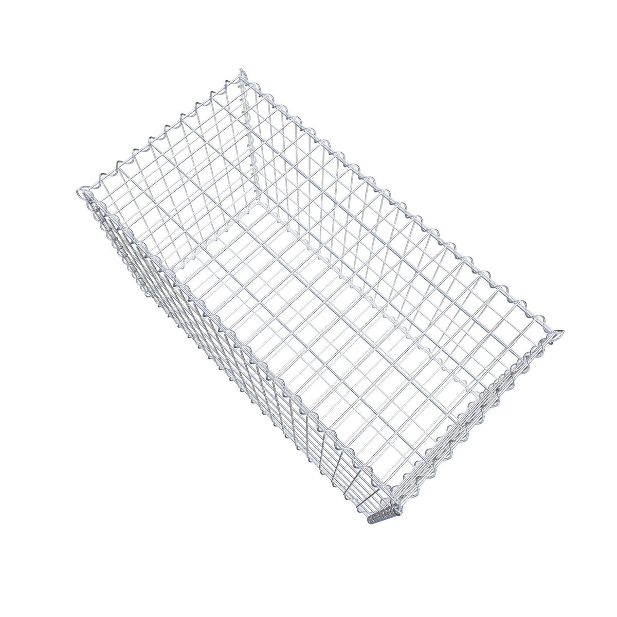 Gavión 100 cm x 60 cm x 50 cm (L x A x P), luz de malla 5 cm x 10 cm, en espiral