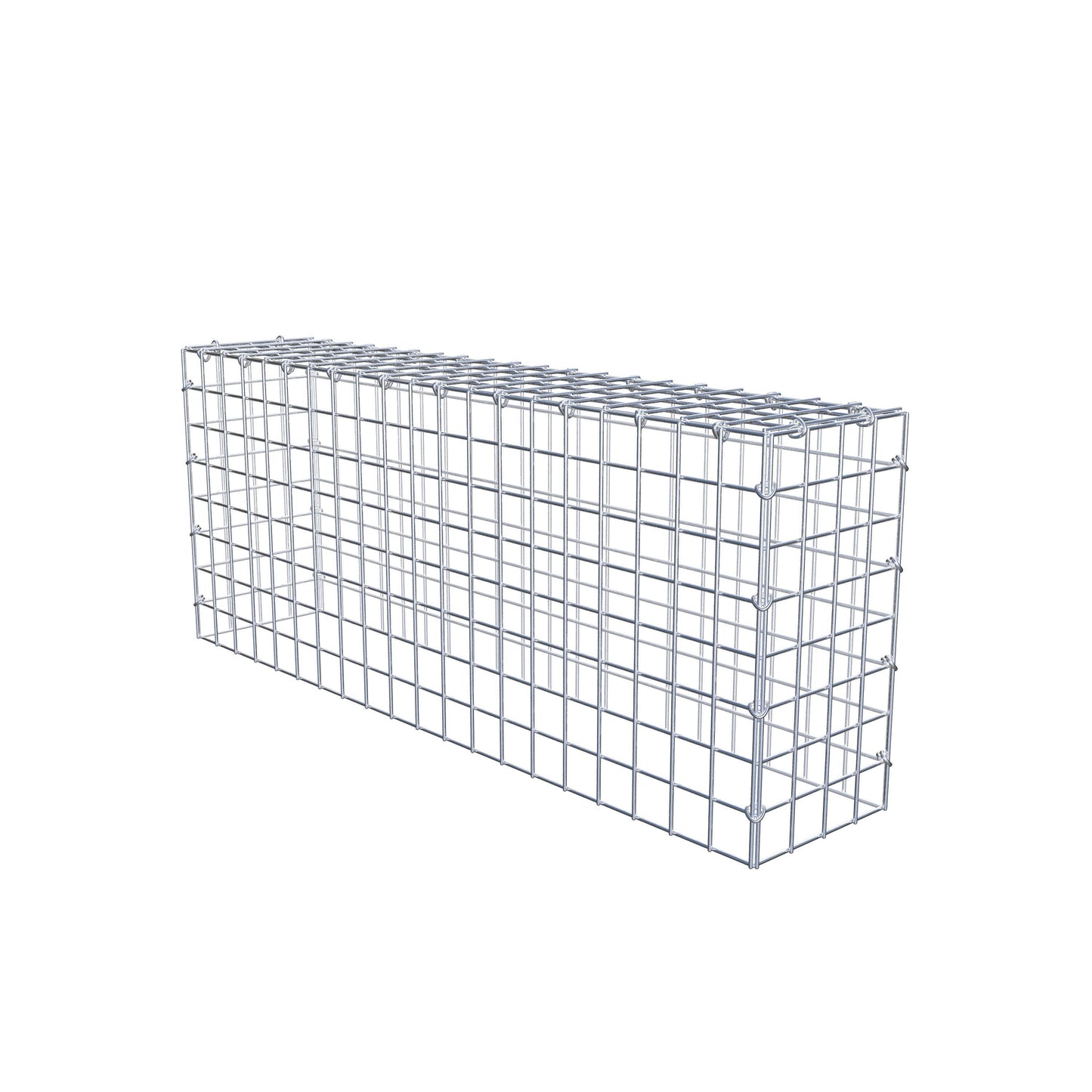 Anbaugabione Typ 3 100 cm x 40 cm x 20 cm (L x H x T), Maschenweite 5 cm x 5 cm, C-Ring