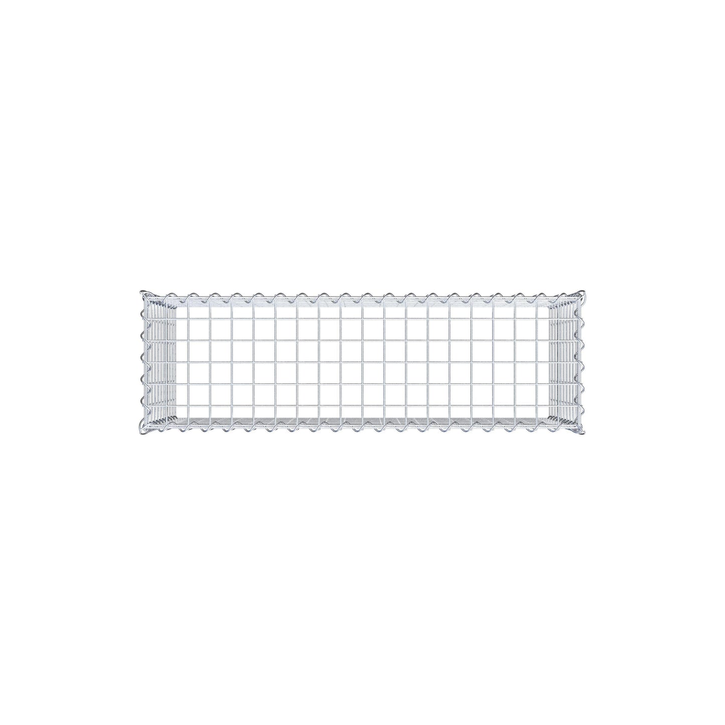 Opvokset gabion type 3 100 cm x 50 cm x 30 cm (L x H x D), maskestørrelse 5 cm x 5 cm, spiral