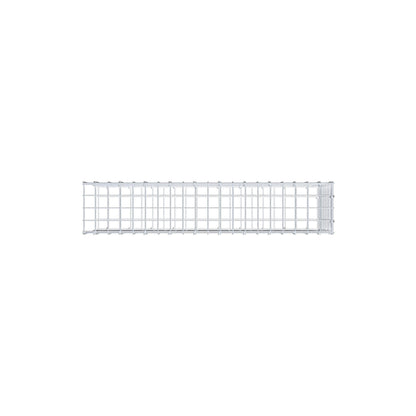 Monteret gabion type 2 100 cm x 40 cm x 20 cm (L x H x D), maskestørrelse 5 cm x 5 cm, C-ring