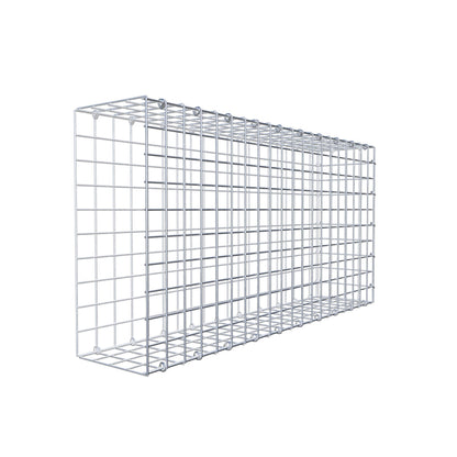 Mounted gabion type 2 100 cm x 50 cm x 20 cm (L x H x D), mesh size 5 cm x 5 cm, C-ring