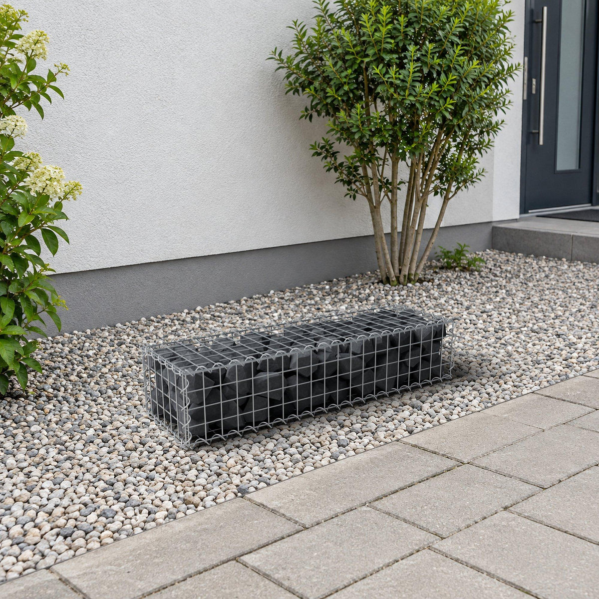 Gabion 100 cm x 20 cm x 30 cm (L x H x P), mailles 5 cm x 5 cm, spirale