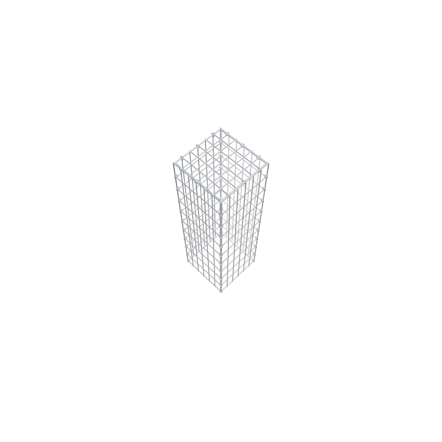 Typ 3 påbyggnadsgabion 100 cm x 30 cm x 30 cm (L x H x D), maskstorlek 5 cm x 10 cm, C-ring