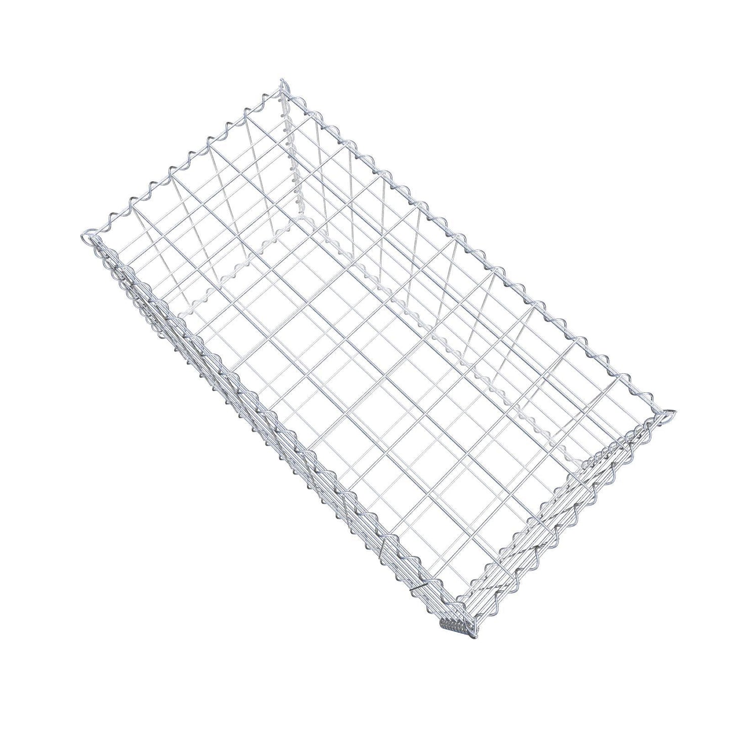 Set van 2 schanskorven 100 cm x 50 cm x 50 cm (L x H x D), maaswijdte 10 x 10 cm, spiraalvormig