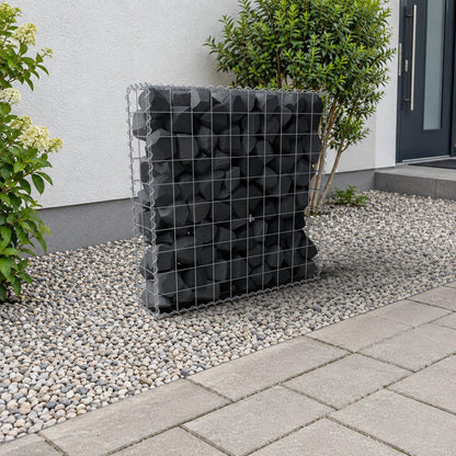Gabion 100 cm x 100 cm x 20 cm (L x H x D), maskstorlek 10 cm x 10 cm, spiral