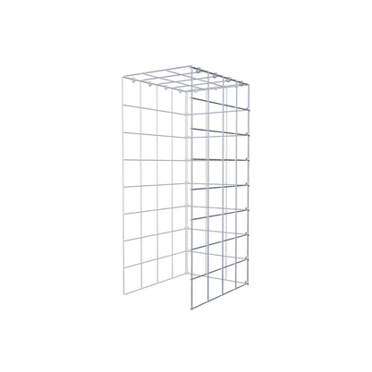 Anbaugabione Typ 4 80 cm x 40 cm x 30 cm (L x H x T), Maschenweite 10 cm x 10 cm, C-Ring